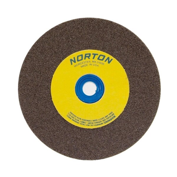 Norton Co Bench & Pedestal Wheel, Standard, Aluminum Oxide, Size: 5 x 1/2 x 1 Medium, Max RPM: 4965 076607-88202 - main
